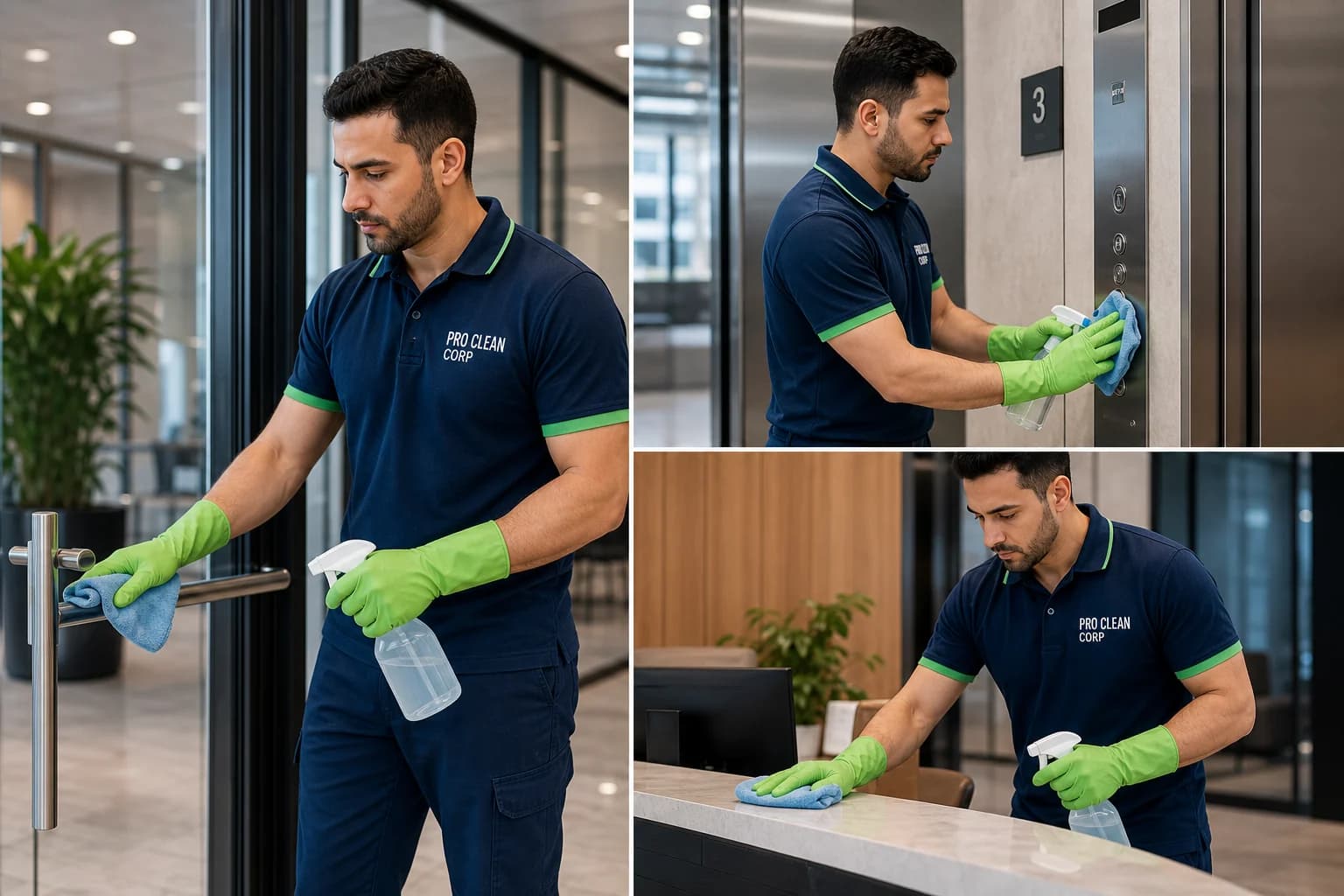 Professional commercial cleaning team Newtown